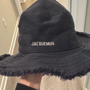 Jacquemus Dark Frayed Hat